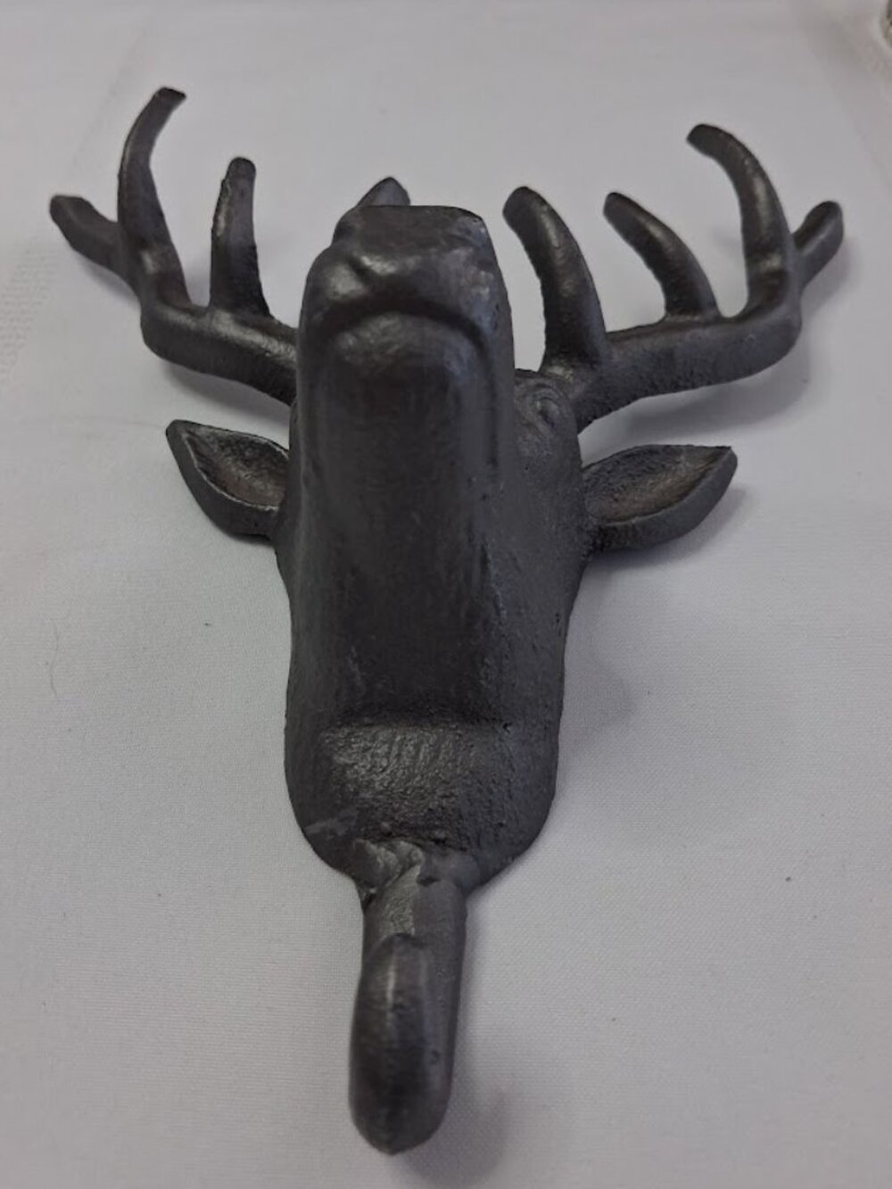 Vintage Cast Iron Deer Head Wall Hook - Picture 10 of 10
